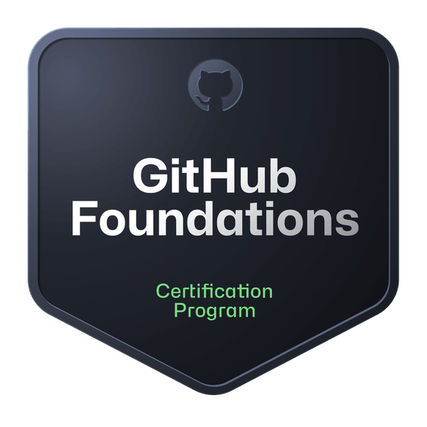 GitHub Foundations certification badge