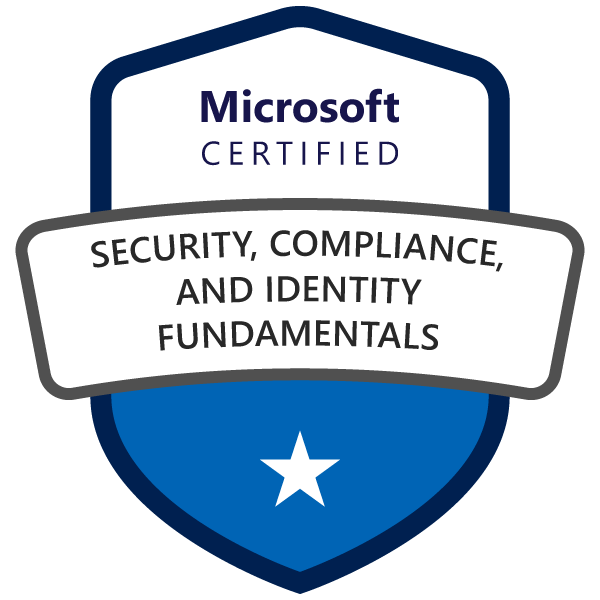 Microsoft Certified: Security, Compliance & Identity Fundamentals certification badge